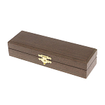 Ручка шариковая металлическая с гравировкой и красным фианитом в деревянной коробке Metal Pens варинант исполнения - 5 | Loft Concept в Барнауле