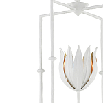 Подвесной светильник белый c абажуром в виде цветка тюльпана White Tulips варинант исполнения - 1 | Loft Concept в Барнауле