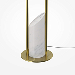 Напольный торшер светодионый золотой Lumen Duo варинант исполнения - 4 | Loft Concept в Барнауле