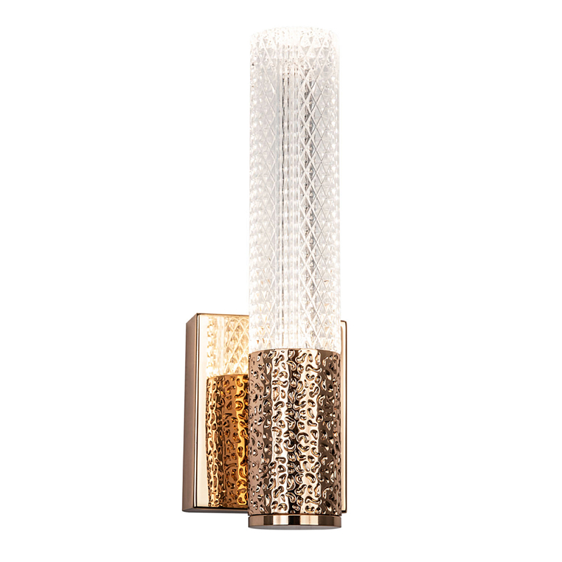 Бра Dew Drops Tube Gold Wall Lamp Прозрачный Золотой в Барнауле | Loft Concept 