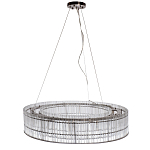 Подвесная люстра в форме круга Light Source Antique Nickel варинант исполнения - 1 | Loft Concept в Барнауле