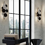 Бра светодиодное из черно-белых дисков Contrast Sample варинант исполнения - 7 | Loft Concept в Барнауле