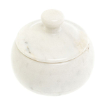 Сахарница из натурального камня Мрамор Белый Stone Sugar Bowls варинант исполнения - 2 | Loft Concept в Барнауле