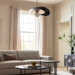 Люстра круглая с 2-мя металлическими абажурами Andromeda варинант исполнения - 6 | Loft Concept в Барнауле