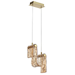 Подвесной светильник волнистой формы из фактурного стекла Wave варинант исполнения - 1 | Loft Concept в Барнауле