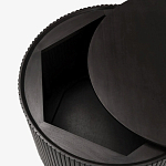 Черный приставной стол с местом для хранения Smart Textured Table варинант исполнения - 2 | Loft Concept в Барнауле