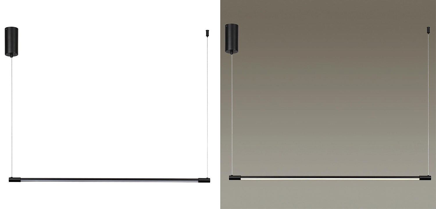 Подвесной светильник Trumpet Tube Black Linear Подвесной светильник Trumpet Tube Black Linear - Loft-Concept в Барнауле