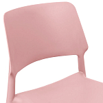 Пластиковый стул на ножках из массива бука Ferret Pink варинант исполнения - 5 | Loft Concept в Барнауле