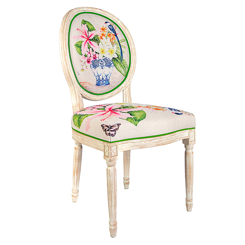 Стул Pink Hibiscus Stool Бежевый Мульти Стул Pink Hibiscus Stool Бежевый Мульти в Барнауле | Loft Concept