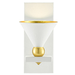 Бра с бело-золотыми плафоном в форме конуса Light Source варинант исполнения - 2 | Loft Concept в Барнауле