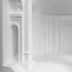 Встраиваемый в стену гипсовый светильник под покраску с арками и рельефными колоннами Antiquity Athena варинант исполнения - 8 | Loft Concept в Барнауле