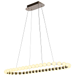 Люстра подвесная светодиодная с круглыми плафонами белого цвета PEARLS Suspension 100  варинант исполнения - 4 | Loft Concept в Барнауле