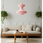 Подвесной вязаный розовый светильник «Моника» варинант исполнения - 5 | Loft Concept в Барнауле