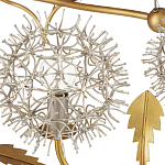 Люстра круглая с декором в виде цветков одуванчика Hanging Dandelion варинант исполнения - 1 | Loft Concept в Барнауле