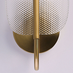 Бра с изогнутым рельефным плафоном Textured Glass варинант исполнения - 5 | Loft Concept в Барнауле