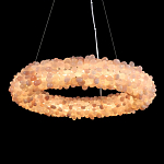 Люстра кольцевая с частичками натурального горного хрусталя Crystal Shimmer варинант исполнения - 2 | Loft Concept в Барнауле