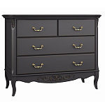 Комод черный из массива бука в стиле прованс Black Provence варинант исполнения - 2 | Loft Concept в Барнауле