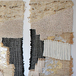 Триптих Геометрический гобелен бежевый Figurative Beige Wall Hangings варинант исполнения - 2 | Loft Concept в Барнауле