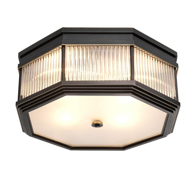 Потолочный светильник Ceiling Lamp Bagatelle Bronze Темная бронза Прозрачное Стекло Потолочный светильник Ceiling Lamp Bagatelle Bronze Темная бронза Прозрачное Стекло в Барнауле | Loft Concept
