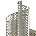 Бра серебряное изогнутой формы с перфорацией Perforation варинант исполнения - 1 | Loft Concept в Барнауле