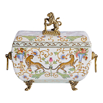 Шкатулка с фигуркой льва на крышке Eden Garden варинант исполнения - 3 | Loft Concept в Барнауле