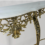 Консоль из бронзы с мраморной столешницей Bronze Console варинант исполнения - 2 | Loft Concept в Барнауле