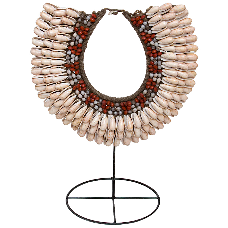 Этническое ожерелье из ракушек и бус Aboriginal Ethnic Necklace Beige Red Бежевый Красный Коричневый Этническое ожерелье из ракушек и бус Aboriginal Ethnic Necklace Beige Red Бежевый Красный Коричневый в Барнауле | Loft Concept