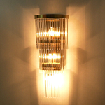 Бра с золотистым основанием и прозрачными трубками Nembus варинант исполнения - 6 | Loft Concept в Барнауле