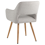 Стул в рогожке серого цвета NEASAN STOOL варинант исполнения - 4 | Loft Concept в Барнауле