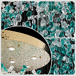 Люстра зеленая каскадная Green Light CascadeDroplet Chandelier варинант исполнения - 3 | Loft Concept в Барнауле