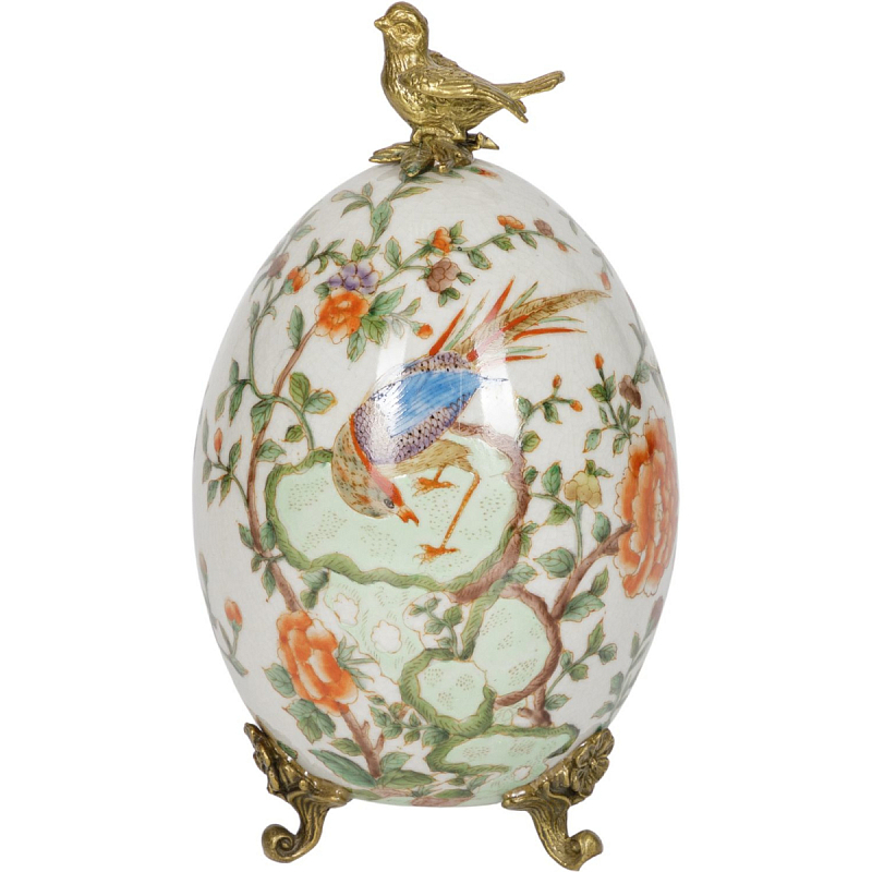 Фигурка Designer Egg Золотой Бежевый Коричневый Голубой Фигурка Designer Egg Золотой Бежевый Коричневый Голубой в Барнауле | Loft Concept