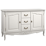 Буфет белый из массива бука с 3-мя ящиками и 2-мя дверцами White Provence варинант исполнения - 1 | Loft Concept в Барнауле