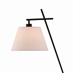 Торшер с черным наклонным корпусом и конусовидным абажуром Black Tripod варинант исполнения - 1 | Loft Concept в Барнауле