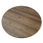 Стол журнальный c коричневой круглой столешницей на трех металлических ножках Charm Coffee Table варинант исполнения - 3 | Loft Concept в Барнауле