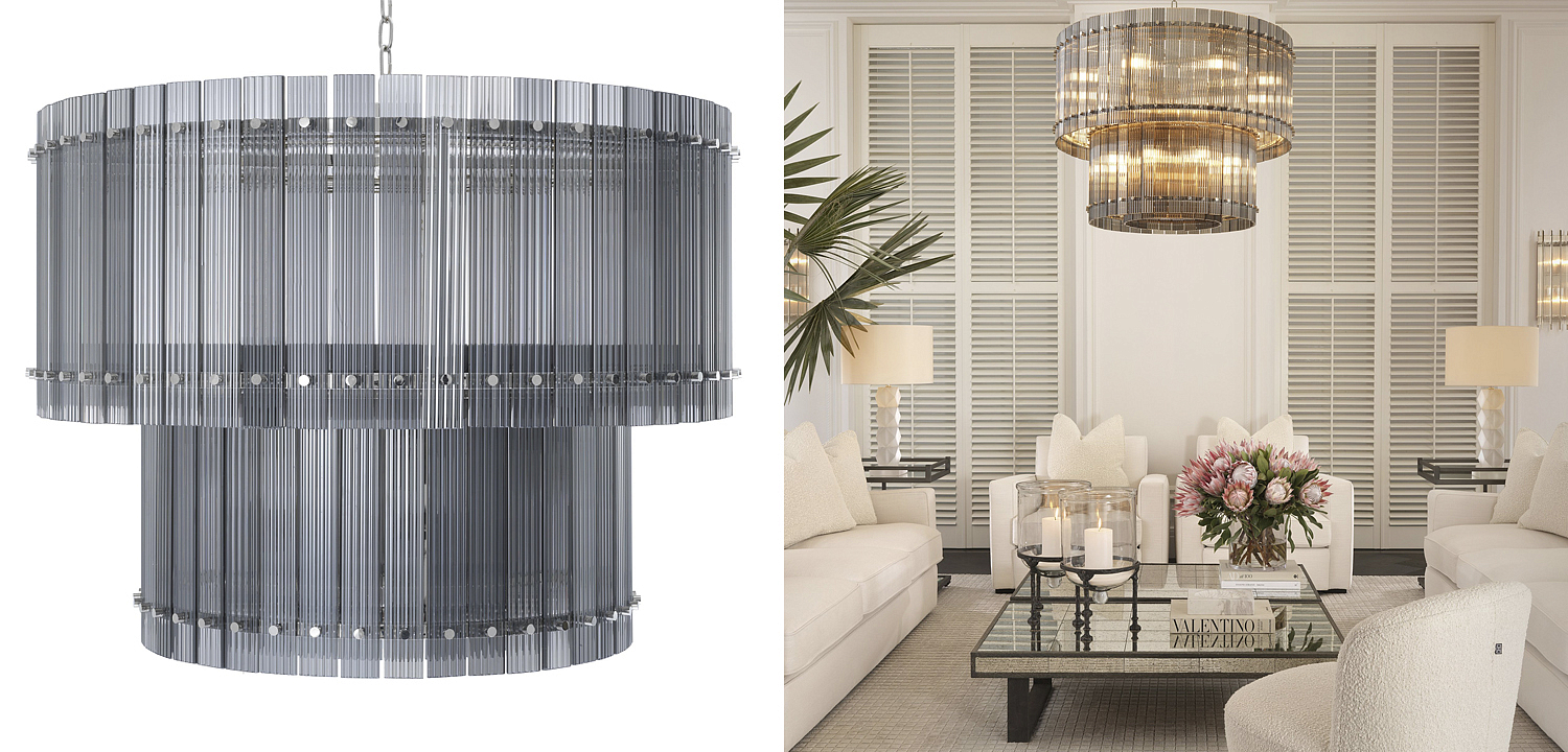 Люстра Eichholtz Chandelier Ruby L smoke Люстра Eichholtz Chandelier Ruby L smoke - Loft-Concept в Барнауле