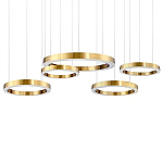 Люстра Light Ring Horizontal Латунь варинант исполнения - 1 | Loft Concept в Барнауле