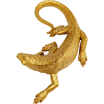 Настенный декор в виде золотой ящерицы Golden Lizard  варинант исполнения - 3 | Loft Concept в Барнауле