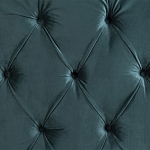 Кровать двуспальная зеленая с основанием из массива дерева с мягким изголовьем Velour Beds варинант исполнения - 2 | Loft Concept в Барнауле