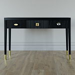 Дизайнерский Письменный стол Elsa Dreams Black с тремя ящиками варинант исполнения - 1 | Loft Concept в Барнауле