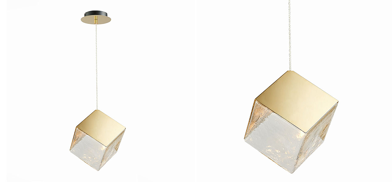 Подвесной светильник Lamp golden cube Подвесной светильник Lamp golden cube - Loft-Concept в Барнауле