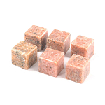 Камни для охлаждения виски из розового мрамора Natural Stone Cube варинант исполнения - 3 | Loft Concept в Барнауле
