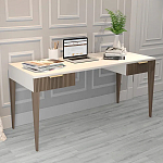 Рабочий стол с прямоугольной белой столешницей и 2-мя ящиками Harper Line варинант исполнения - 2 | Loft Concept в Барнауле