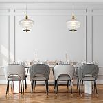 Подвесной светильник многослойный из рифленого прозрачного стекла Academy of Light варинант исполнения - 7 | Loft Concept в Барнауле