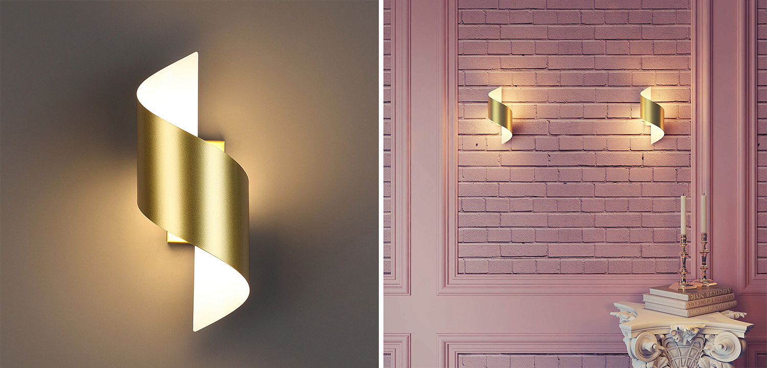 Бра Gold Locken Wall Lamp Бра Gold Locken Wall Lamp - Loft-Concept в Барнауле