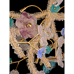 Люстра круглая с цветочным декором Miscellaneous herbs варинант исполнения - 2 | Loft Concept в Барнауле