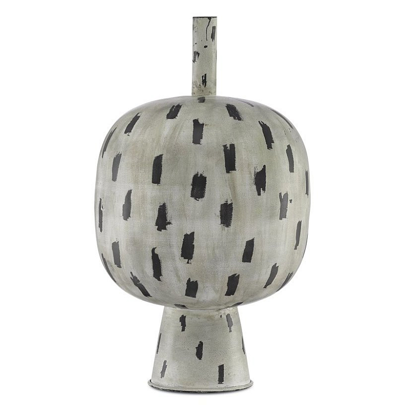 Ваза Declan Large Vase Бежево-серый Черный Ваза Declan Large Vase Бежево-серый Черный в Барнауле | Loft Concept