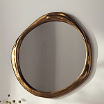 Зеркало в ассиметричной золотой раме Mirror of Aragorn варинант исполнения - 1 | Loft Concept в Барнауле