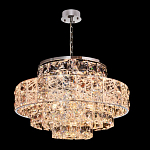 Люстра хрустальная в неоклассическом стиле на серебристом каркасе Majesty варинант исполнения - 1 | Loft Concept в Барнауле