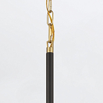 Подвесной светильник с плафоном в форме плоского купола и белой шарообразной лампой Eurofase варинант исполнения - 6 | Loft Concept в Барнауле