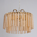 Люстра с подвесными рифлеными стеклянными трубками Nembus варинант исполнения - 4 | Loft Concept в Барнауле